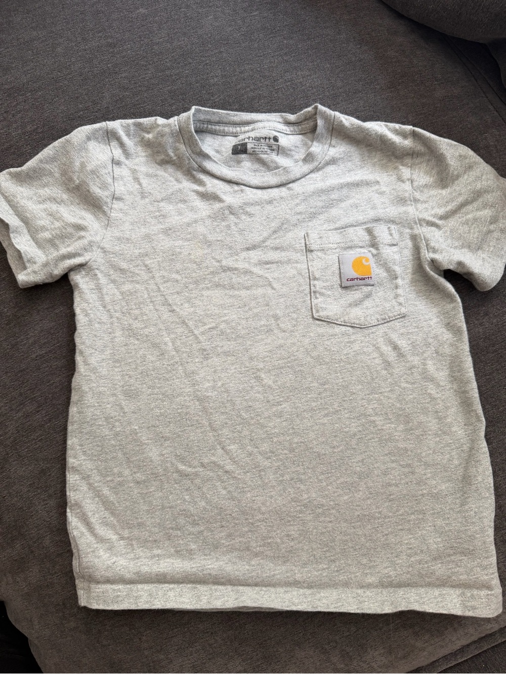 Carhartt boys Gray Pocket T-Shirt